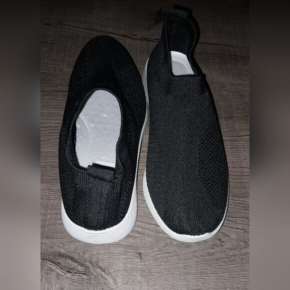 Women's Woven Mesh Running Shoes, Breathable Slip-on Sneakers sz 7.5 - Picture 5 of 8